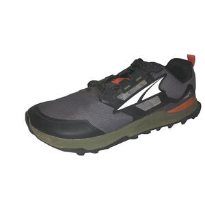 Altra Mens Size US 9.5 Black Gray Lone Peak 7 Trail Running Shoes Sneakers EU 43